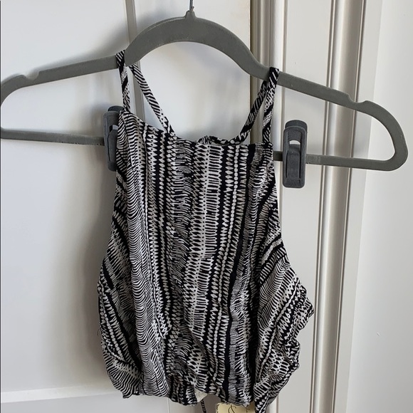 Vintage Havana black and white printed crop top - Picture 1 of 4